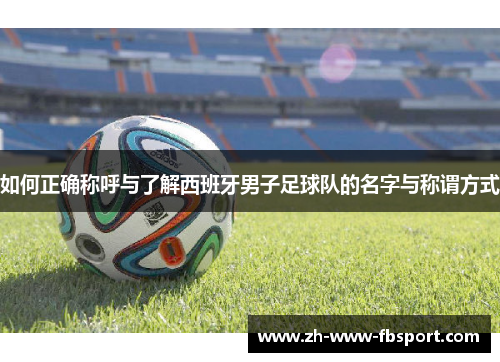 如何正确称呼与了解西班牙男子足球队的名字与称谓方式 如何正确称呼与了解西班牙男子足球队的名字与称谓方式